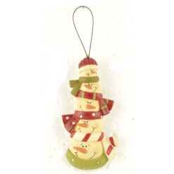 158-51630 Ornament-STACKED SNOWMEN HEAD  