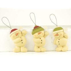 158-51631 Ornament-S/3 SNOWMEN W/SNOWFLAKES 