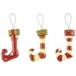 158-51634 Ornament-S/3 STOCKINGS