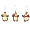 158-51635 PENGUIN-SCARF 4" 3X RSN Ornament
