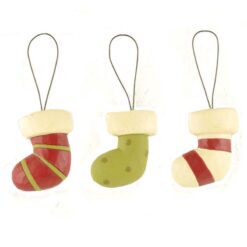 158-51641 Ornament-S/3 SMALL STOCKINGS 