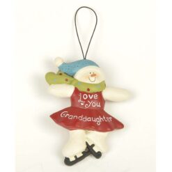 158-51657 Ornament-GRANDDAUGHTER SNOWGIRL 