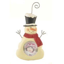 158-51663 Ornament- SNOWMAN PICTURE FRAME 