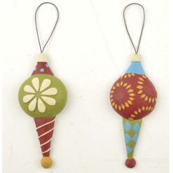 158-51875 Ornament-S/2 MULTICOLORED CANDY Ornament