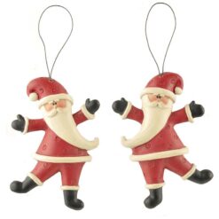 158-51878 Ornament-S/2 STANDING SANTAS