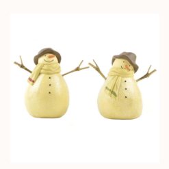 158-89516 S/2 SNOWMEN W/HAT/SCARF
