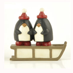 158-89803 TWO PENGUINS ON SLED