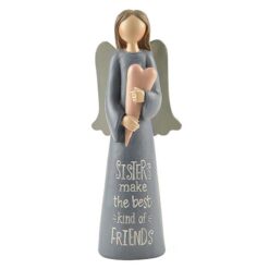 181-11575 "SISTERS LOVE" ANGEL W/HEART