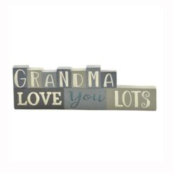 181-11580 'GRANDMA LOVE YOU LOTS' STACKED BLOCKS