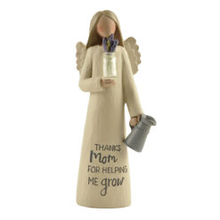 183-11724 MOM ANGEL W/CLEAR VASE/FLOWERS