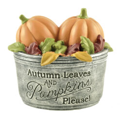 186-11790 *PUMPKINS IN GALVANIZED TUB (M2)