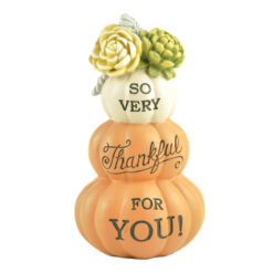 186-11795 Stacked pumpkins w/Thankful for You