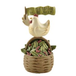 188-11650 TIS THE SEASON' CHICKEN ON BASKET 