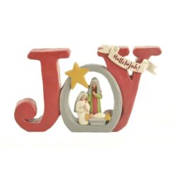 188-11895 HOLY FAMILY WITH"JOY" PLAQUE