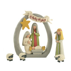 188-11897 S/5 HOLY FAMILY WITH SHEPARD/SHEEP