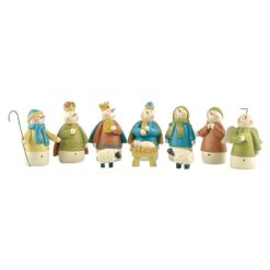 188-11987 S/10  SNOWMAN NATIVITY FAMILY  IN PVC & STAR WINDOW BOX PACKAGING
