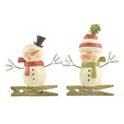 188-52004 Clip-S/2 SNOWMEN W/SCARVES/HATS