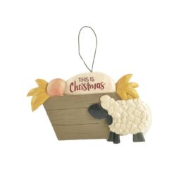 188-52018 Ornament-BABY JESUS W/SHEEP