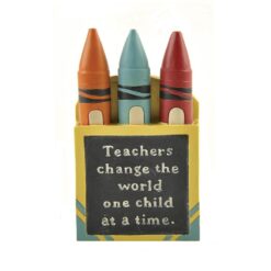 141-88578 TEACHERS CHANGE WORLD' CRAYON BOX