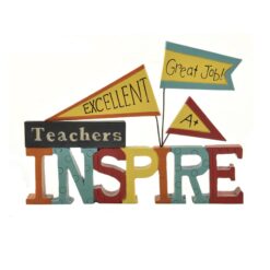 141-88580 TEACHERS 'INSPIRE' W/FLAGS