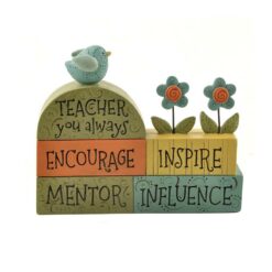 151-89489 TEACHER YOU ALWAYS' STACKED BLOCKS