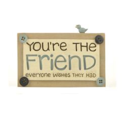 154-10238 FRIEND' PLAQUE W/BLUEBIRD 