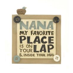 154-10241 NANA' PLAQUE W/BLUEBIRD 