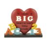 1588-10013 BIG HEART TO TEACH' ON BASE W/LETTERS 