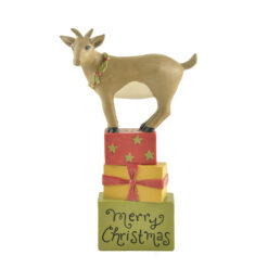 188-11655 GOAT ON STACKED GIFT GOXES