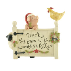 188-11658 *CHRISTMAS ANIMALS WITH PLAQUE  