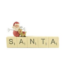 188-11850 SANTA ON SCRABBLE BLOCK
