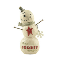 188-11856 FROST snowman w/metal scarf