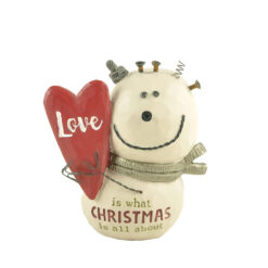 188-11860 CHRISTMAS snowman w/metal scarf