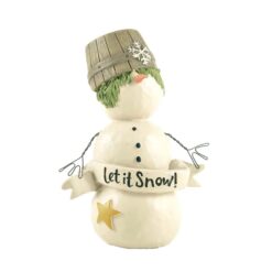 188-11869 LET IT SNOW SNOWMAN WITH CRATE HAT