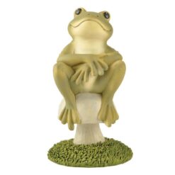171-10968 FROG SITTING ON MUSHROOM (M2)