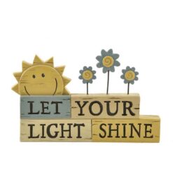 171-11043 'LET YOUR LIGHT SHINE' STACKED BLOCKS (M4)