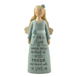 171-11057 'AN AUNT' BLUE DRESS ANGEL (M4)