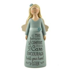 171-11060 'BEST NURSES' BLUE DRESS ANGEL