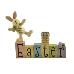 171-11097 EASTER BLOCKS W/RABBIT/BASKET (M2)
