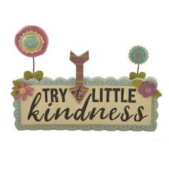171-11108 'LITTLE KINDNESS' BLOCK W/FLOWER/ARROW (M2)