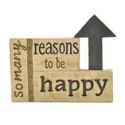 171-11141 "SO MANY REASONS TO BE HAPPY" block with arrow
