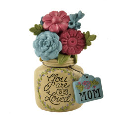 171-11174 'SO LOVED' JAR W/FLOWERS/MOM TAG (M2)