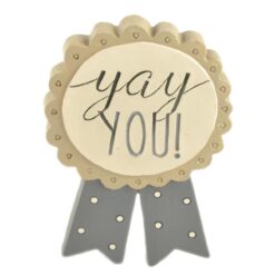 1711-11626 "YOU"  badge w black easel