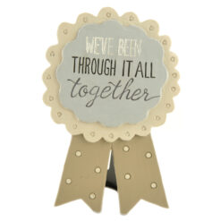 1711-11629 "together"  badge w black easel