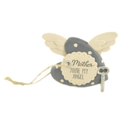 1711-11632 'MOTHER' HEART  W/KEY/WINGS