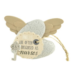 1711-11633 'NURSE'  HEART W/KEY/WINGS