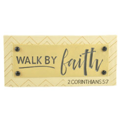 1711-11692 Rectangular plaque w/black easel