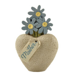 173-11193 "nana" flowers on heart rock