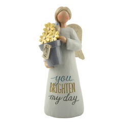 173-11207 STANDING ANGEL W/FRIEND' FLOWER POT