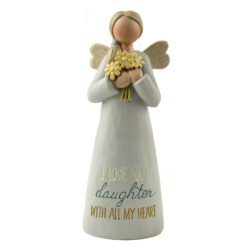 173-11219 'LOVE YOU DAUGHTER' ANGEL W/FLOWERS (M4)